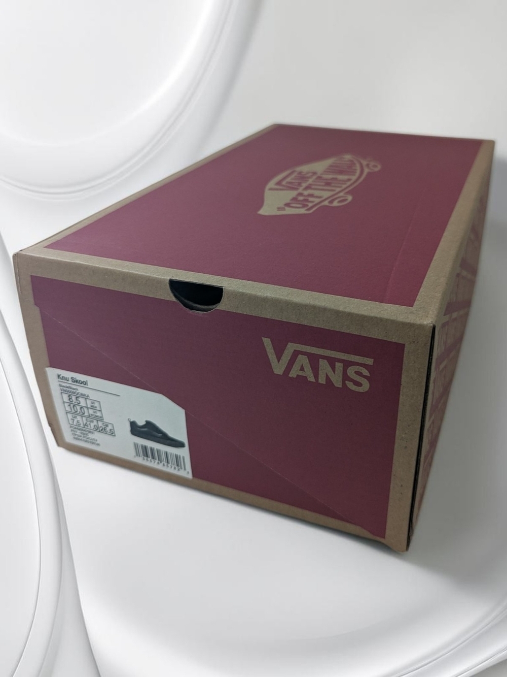 Vans Knu Skool Mens Size 8.5 Black Suede Chunky Skate Shoes Retro Y2K Sneaker